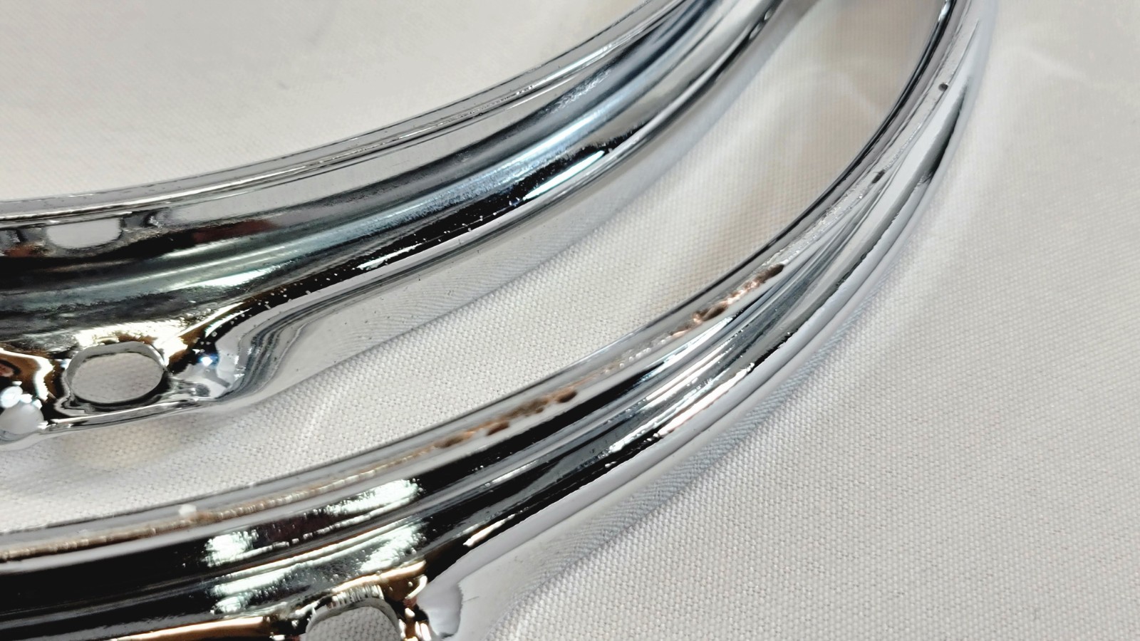 2.3mm Tom Drum Hoops Set 10 & 12" -Chrome