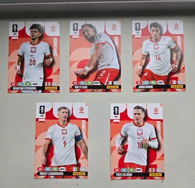 Panini FIFA World Cup Adrenalyn XL 2026 Contender Poland Whole Team Set 6 Cards