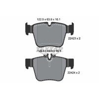 Textar 2242301 Bremsbelagsatz Scheibenbremse Hinterachse FüR Mercedes Benz