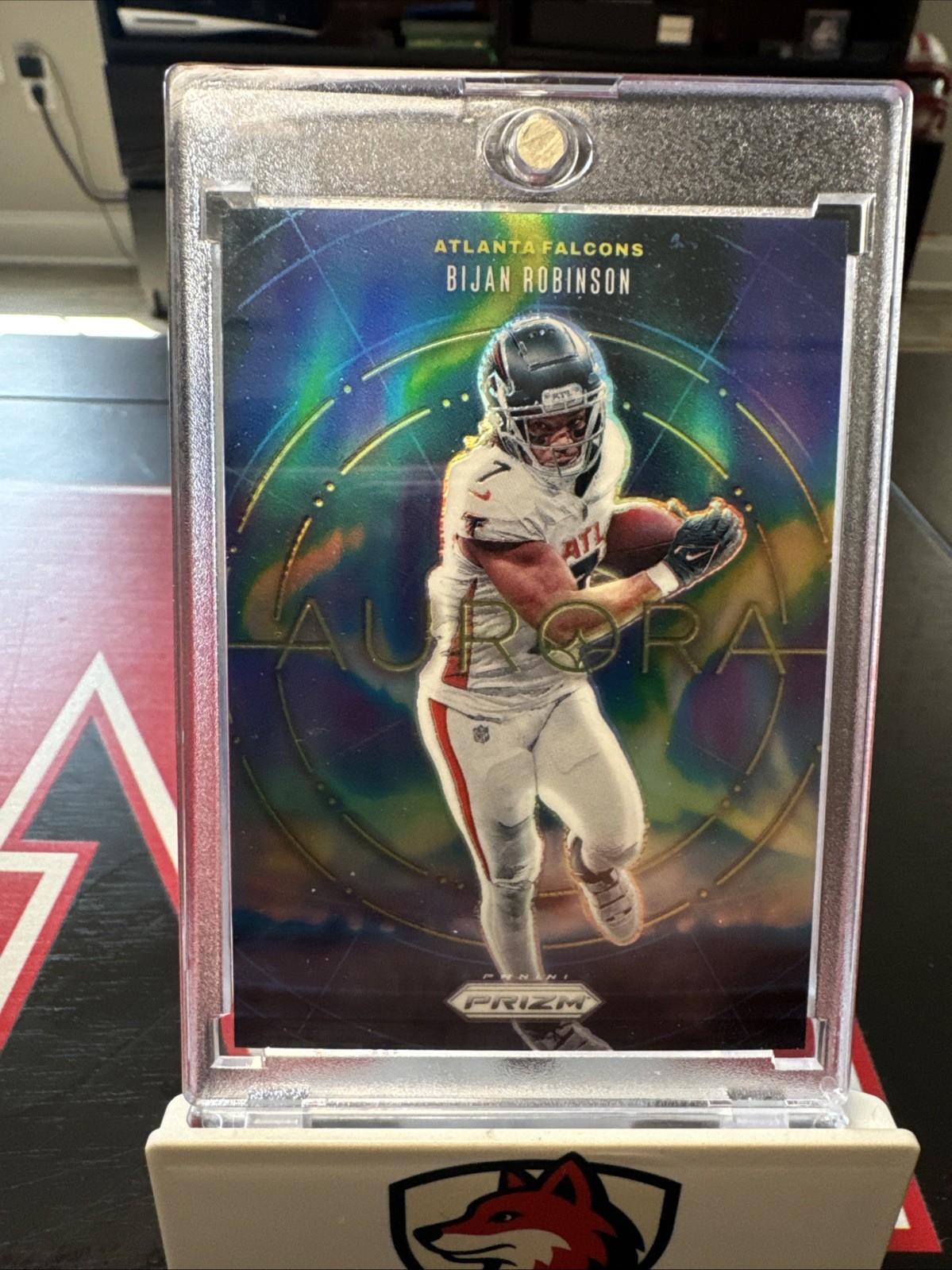 2024 Prizm NFL Bijan Robinson #15 Aurora Atlanta Falcons Case Hit SSP 🔥