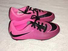 Nike Jr Bravata II FG Soccer Cleat 844442-600 Pink Blast, Black Girls, Size 12c