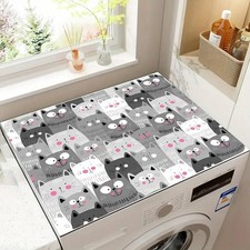 Colorful Cat Print Kitchen Drying Mat, Absorbent Quick-Dry Non-Slip Dish Mat