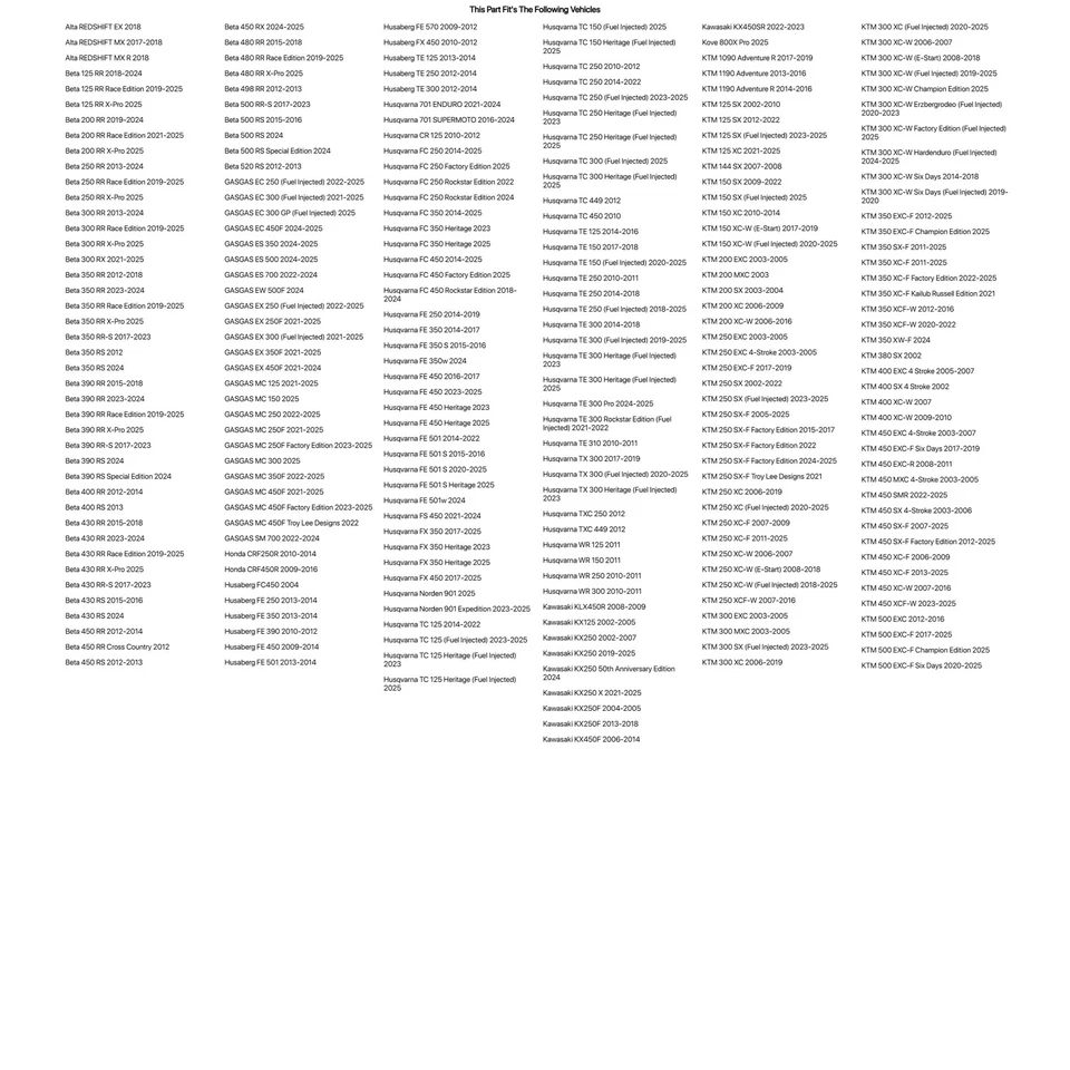 Controlador de sello de horquilla Tusk 48 mm para Yamaha YZ250X 2016-2023 Foto 2 de 4