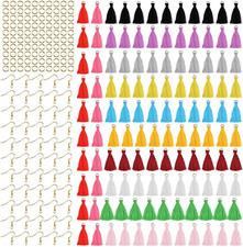 420PCS Small Craft Tassels for Keychain Silky Handmade Soft Craft Mini Tassels M