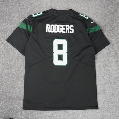 NFL On Field New York Jets Aaron Rodgers Mens Medium Black Short