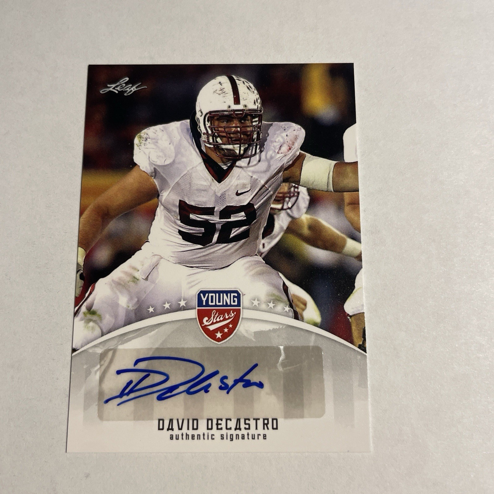 David DeCastro Leaf Young Stars #27 Autograph