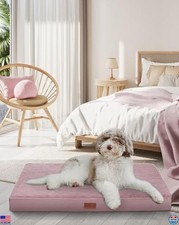 Orthopedic Waterproof Dog Bed, Machine Washable, 35" for Medium Large Pets