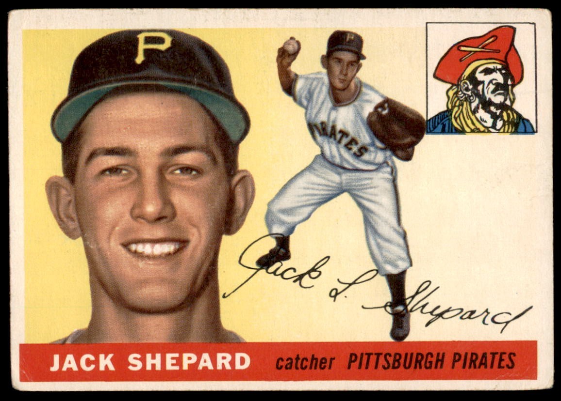 1955 Topps #73 JACK SHEPARD  RC Pittsburgh Pirates  VG-VG/EX