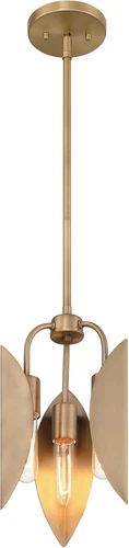Eden 3-Light Pendant Light in Old Satin Brass for Kitchen & Dining Room - Picture 6 of 9