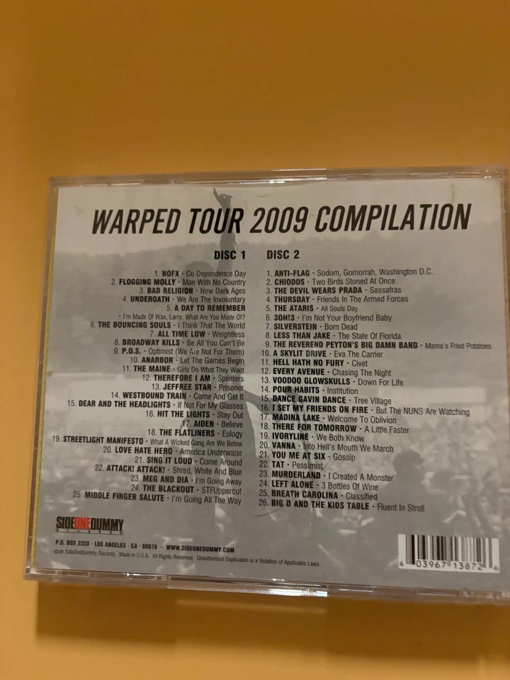 Различные исполнители - Vans деформированный тур 2009 сборник (CD, 2009) б/у хорошее состояние - Изображение 2 из 3