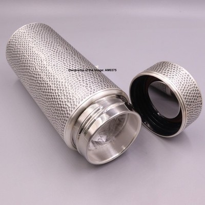 Pure Silver Cup 999 Silver Water Bottle Cup Hammer Finish Men's Tea Cup /70g