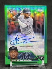 2023 Topps Chrome Rookie Green Refractor /99 Jerar Encarnacion #RA-JE Auto RC
