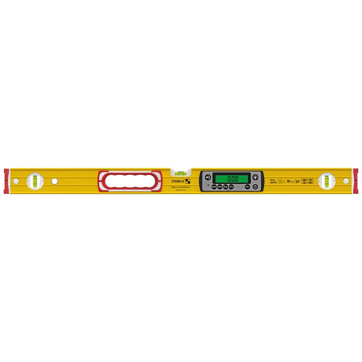 STABILA TECH 196 DL Nivel de Espíritu Digital Impermeable con Bolsa 81cm 19828