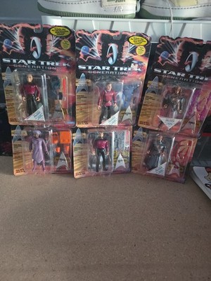 Konvolut 6 Star Trek Generations Actionfiguren Jean-luc Picard, Pavel A. Chekov,
