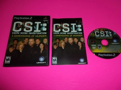 CSI: 3 Dimensions of Murder - Sony PlayStation 2 PS2 COMPLETE