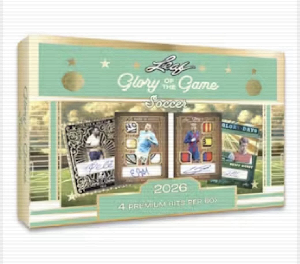 Lot Of 3x 2026 Leaf Glory Of The Game Soccer Hobby Boxes.  July 3rd Release Date