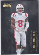 2021 Wild Card Matte Black #MBC-37 Elijah Moore Rookie RC Jets. rookie card picture