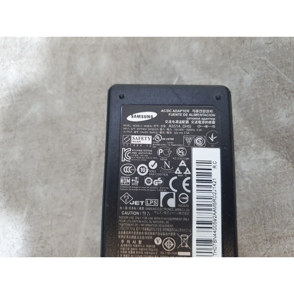 Samsung A3514_DPN AC/DC Adapter Black 14 Volt 3.5 Amp 35 Watt for LCD Monitor - Image 2 of 4