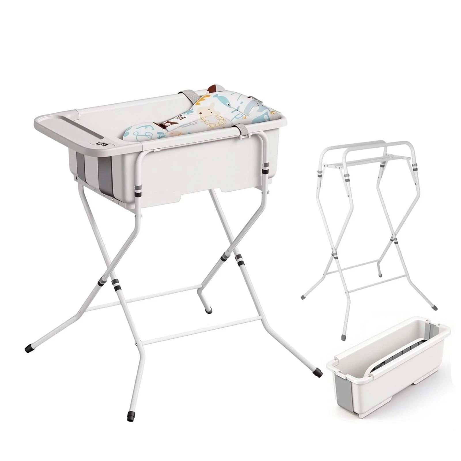 Collapsible Baby / Pet Bathtub w Stand | Portable, Foldable Babes Dogs Cats
Opens in a new window or
