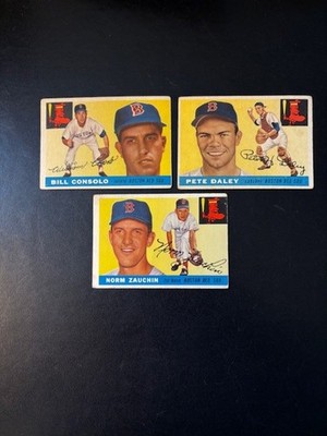 1955 Topps Baseball Lot of 3 Diff. ALL HIGH #'s. Vg to VG-Ex. PRICE REDUCED