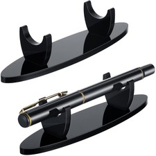 Black Acrylic Desk Pen Holder Display Stand for Fountain Pens and Pencils