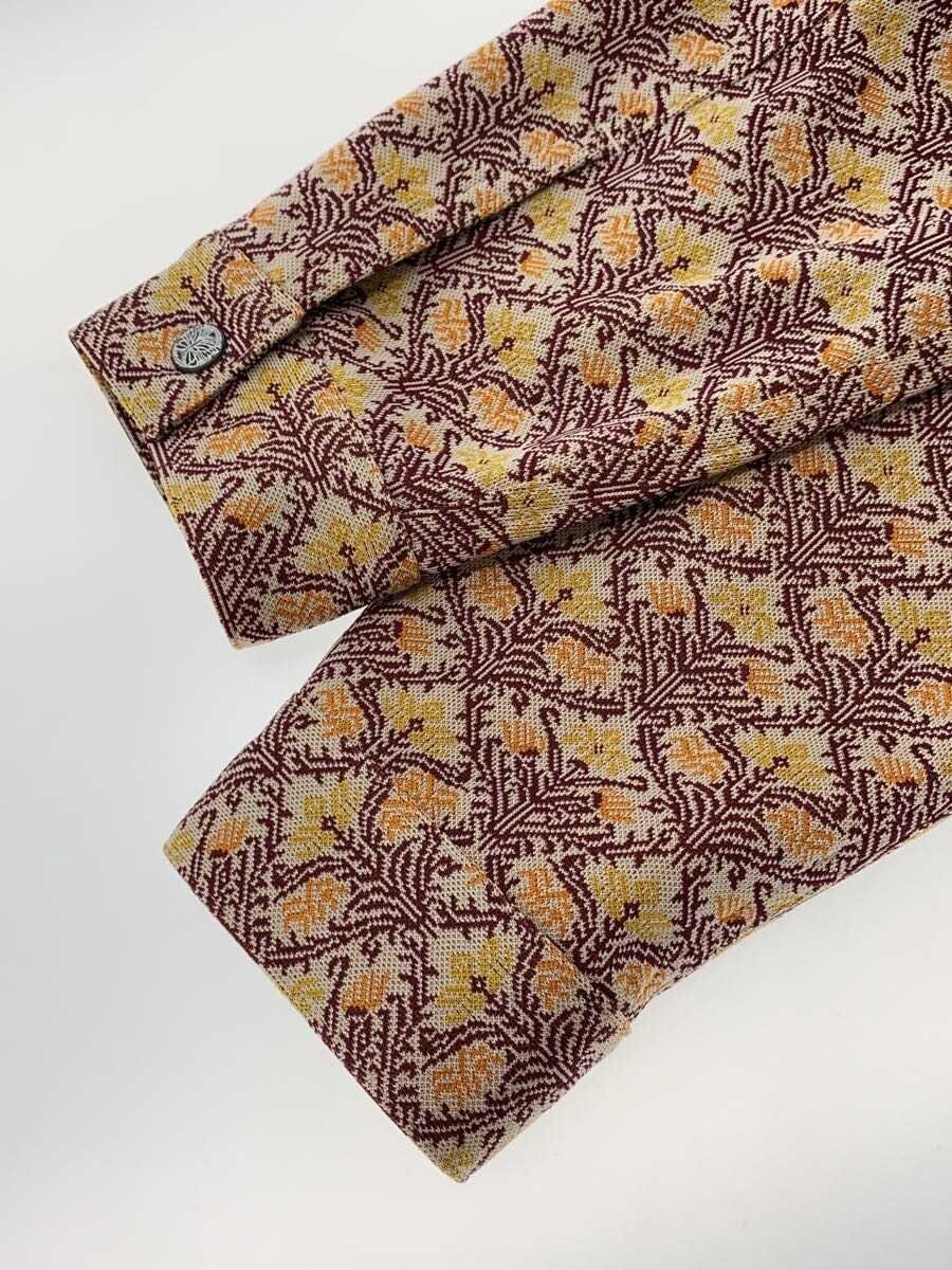 Needles S Polyester Allover Pattern Jacket Beige … - image 5