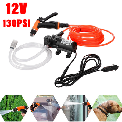 #ad High Pressure Electric Car Washer Pump Wash 12V Clean Kit Portable 100W 130PSI $28.98