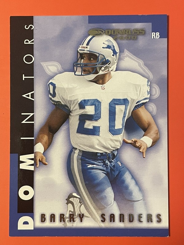 2000 Donruss - Dominators Barry Sanders #D-8 /5000