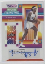 2022-23 Leaf Vivid Inside Painting White 3/25 Armando Bacot #IP-AB1 Auto 7jo