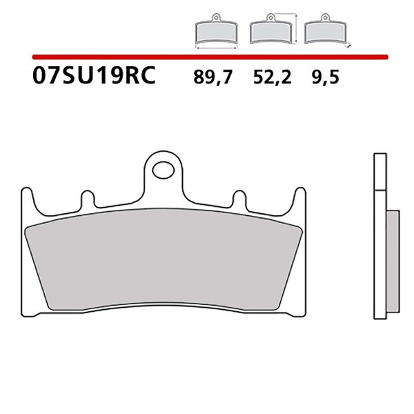 Brembo VORDERRADBREMSBELAGE-KIT Fur Kawasaki ZX-12R 1200 00-05-COD. 07SU19RC-image
