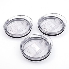 20oz Skinny Tumbler Replacement Lids 3 Pack,2.75in Cup Mouth Compatible Clear