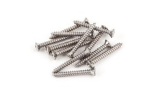 Genuine Fender Bass/Telecaster Bridge/Strap Button Mounting Screws, Chrome, 12