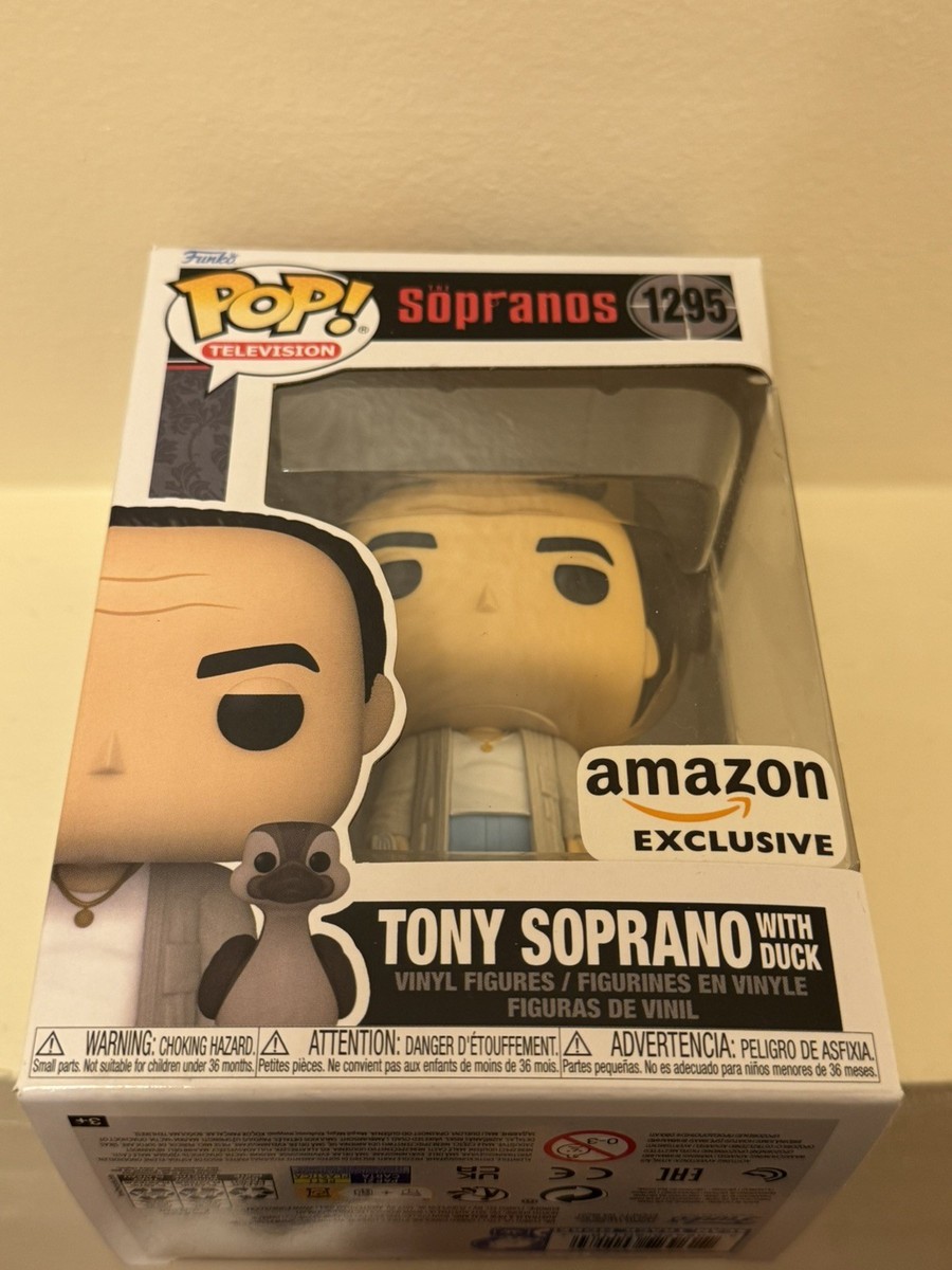 Funko Pop, and Buddy: The Sopranos - Tony in Robe with Duck - Exclusivité - Figurine en Vinyle à Collectionner - Idée de Cadeau - Produits Officiels - Jouets pour Les