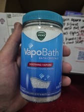 Vicks Vapobath Bath Salts Soothing Calming Vapor Eucalyptus  Menthol Scent 15oz