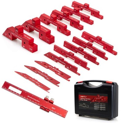 15 PCs 6061-T651 Aluminum Table Setup Blocks for Woodworking |Height, Depth, ...