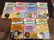 Spike Milligan Autobiography - set of 7 - Adolf Hitler, Rommel, Monty, Mussolini