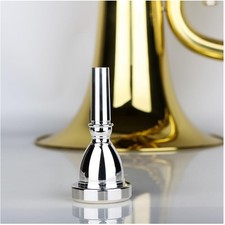Lightweight Silver Tuba Mouthpiece - Brass Construction