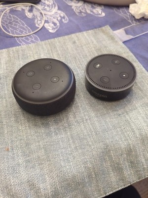 Amazon Echo Dot 3rd Gen And Earlier Alexa Smart Speaker Lot Of Two Speakers