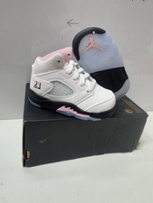 Jordan Air Jordan 5 Retro Toddler Medium Soft Pink Size 4C 🔥 Ship