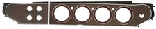 NEW 1972-74 Mopar E-Body Rally Dash Woodgrain Bezel 4 Switch