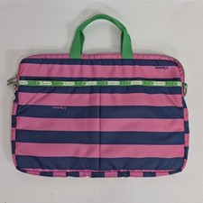 LeSpotsac Laptop Bag Protective Pouch Pink Stripe no strap