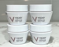 4pc Vichy Idealia Skin Sleep Recovery Night Gel-Balm 0.51 oz NWOB