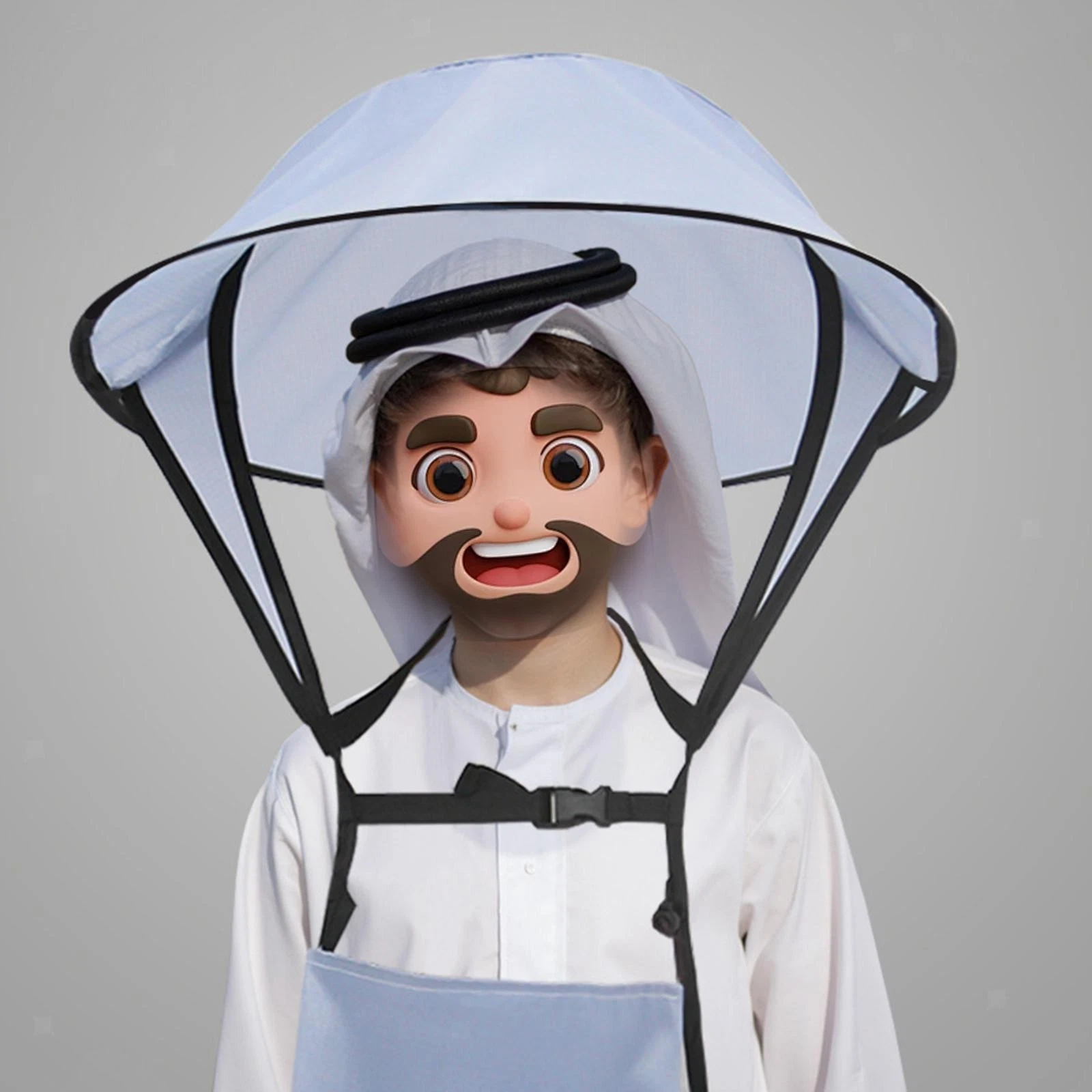 Sun Hat Folding Sun Protection with Front Bag Headwear for Gardening Outdoor