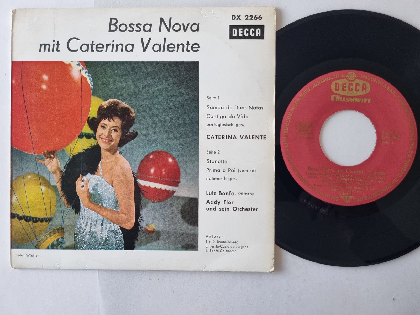 Caterina Valente - Bossa Nova Mit Caterina Valente 7'' Vinyl Germany