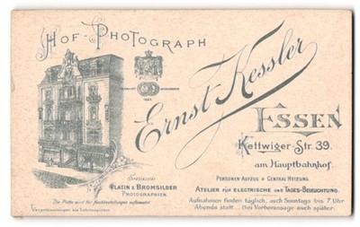 Fotografie Ernst Kessler, Essen, Kettwiger-Str. 39, Ansicht Essen, Frontansicht 