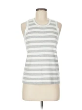 H By Halston Women Silver Sleeveless Top M