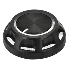 Potentiometer Knob 6mm Hole with Scale, 0.6" H x 1.9" Dia ABS Black Translucent