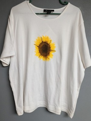 Sunflower T-shirt by Denim & Co. Suze 3X NWT