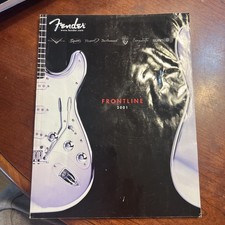 Fender 2001 FRONTLINE Catalog Magazine Guitars Basses Amplifiers GOOD