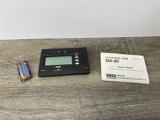 Korg GA-40 Advanced Digital Guitar and Bass Tuner Black Built in Microphone
